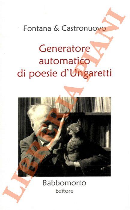 Generatore automatico di poesie d'Ungaretti