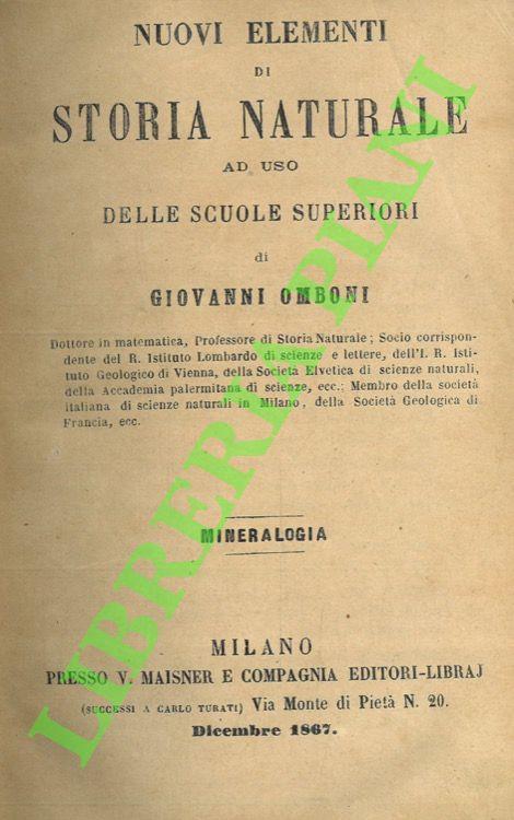 Nuovi elementi di storia naturale ad uso delle scuole superiori. Geologia