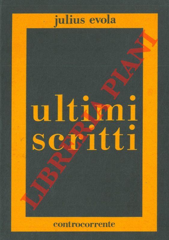 Ultimi scritti