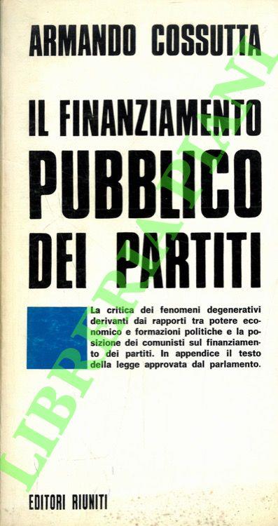 Il finanziamento pubblico dei partiti