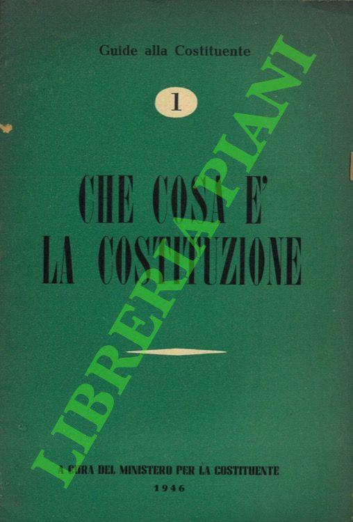 Che cosa è la Costituzione