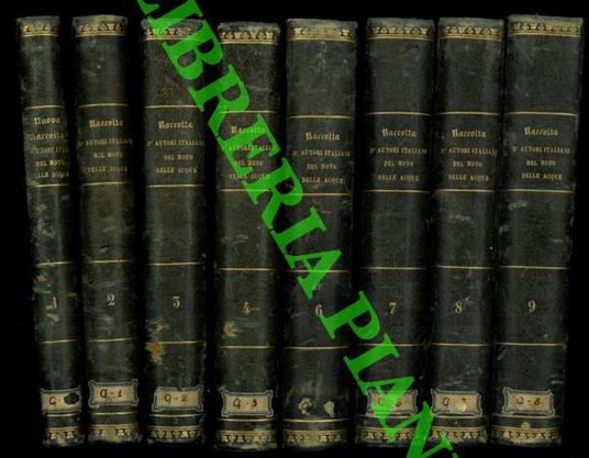 Raccolta d'autori italiani che trattano del moto dell'acque, arricchita di molte cose inedite e d'alcuni schiarimenti. Edizione quarta - copertina