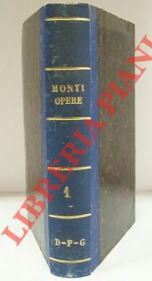 Opere - Vincenzo Monti - copertina