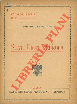 Stati Uniti d'Europa - copertina