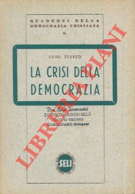 La crisi della democrazia - Luigi Sturzo - copertina