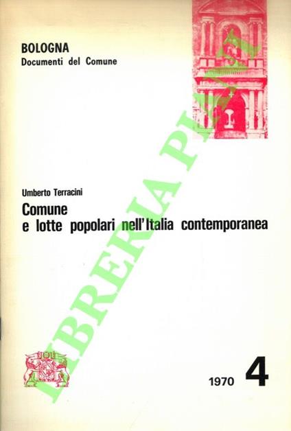Comune e lotte popolari nell'Italia contemporanea - Umberto Terracini - copertina