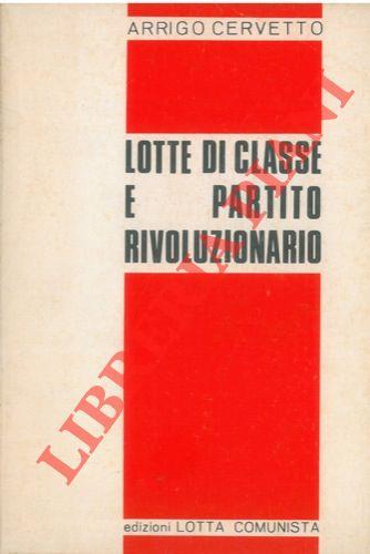 Lotte di classe e Partito rivoluzionario - copertina