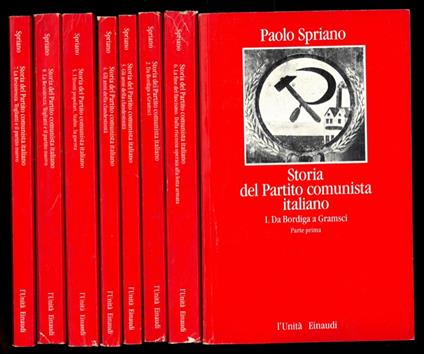 Storia del Partito comunista italiano - Paolo Spriano - copertina