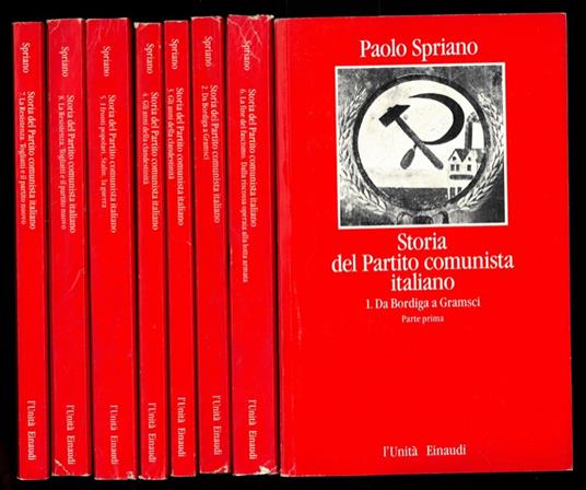 Storia del Partito comunista italiano - Paolo Spriano - copertina