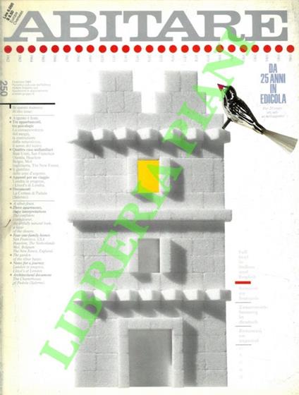Abitare. Vivere nella casa, nella città, nel territorio. 1986 - copertina
