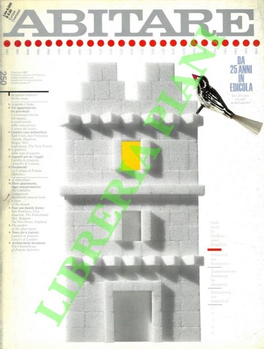 Abitare. Vivere nella casa, nella città, nel territorio. 1986 - copertina