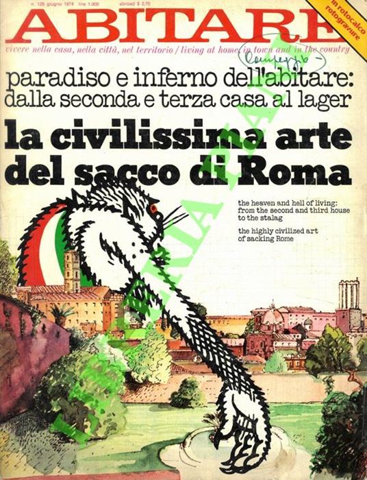 Abitare. Vivere nella casa, nella città, nel territorio. 1974 - copertina