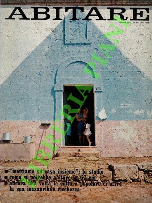Abitare. Vivere nella casa, nella città, nel territorio. 1971 - copertina