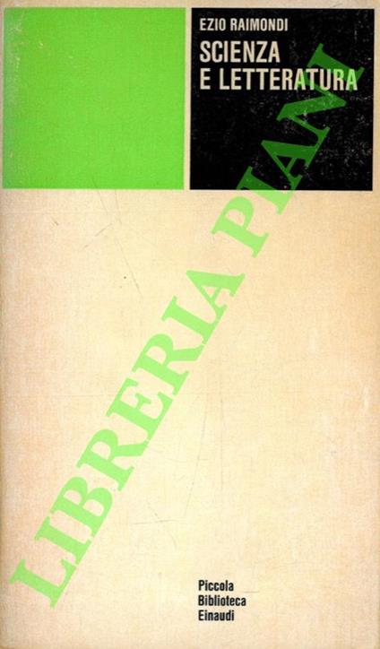 Scienza e letteratura - Ezio Raimondi - copertina