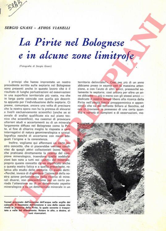 La pirite nel bolognese e in alcune zone limitrofe