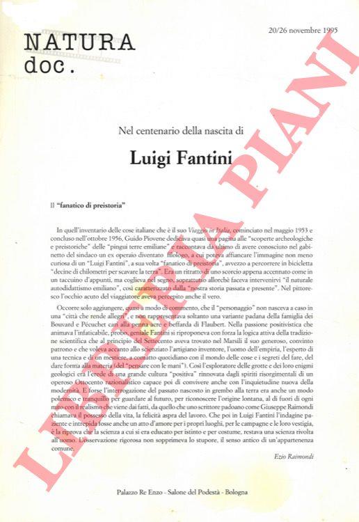 Nel centenario della nascita di Luigi Fantini - Ezio Raimondi - copertina