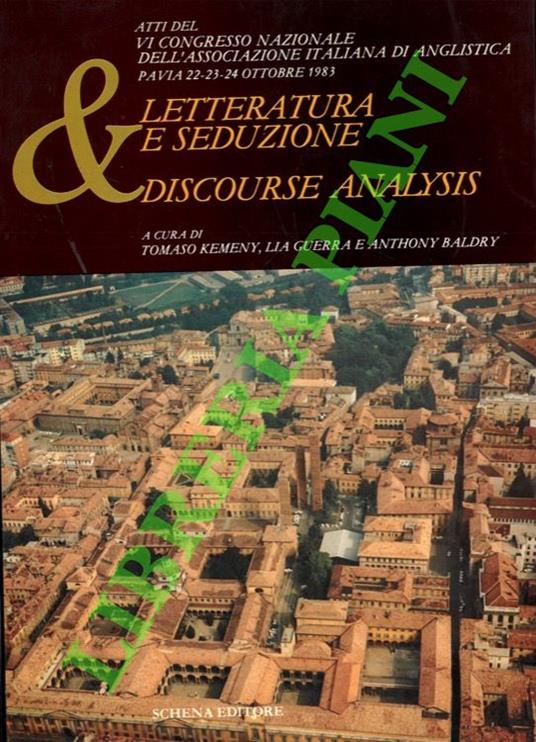 Letteratura e seduzione & Discourse Analysis - Tomaso Kemeny - copertina