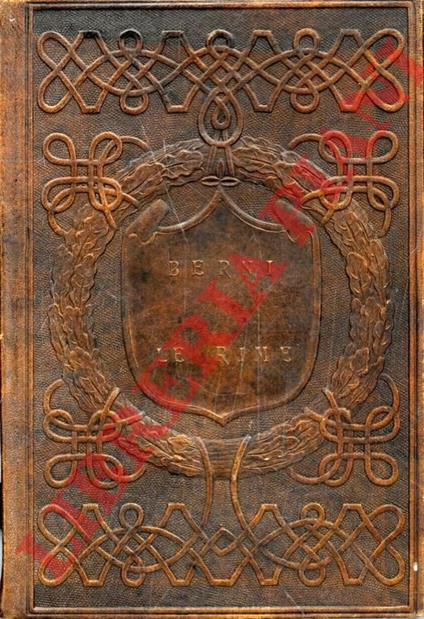 Le rime - Francesco Berni - copertina