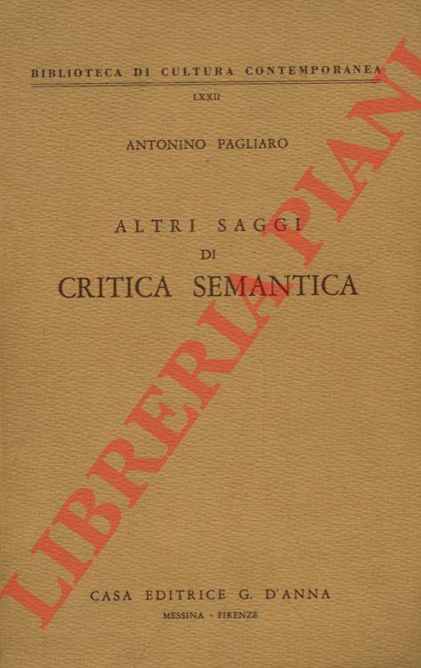 Altri saggi di critica semantica