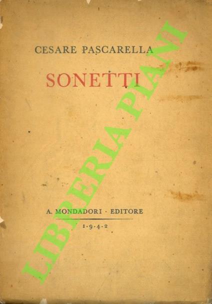Sonetti - Cesare Pascarella - copertina