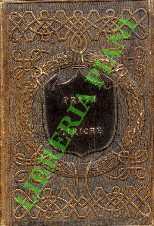 Liriche - Giovanni Prati - copertina