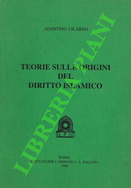 Teorie sulle origini del diritto islamico - copertina