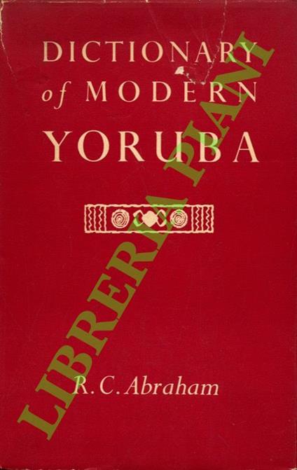 Dictionary of Modern Yoruba - copertina