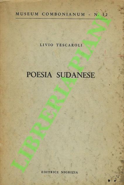 Poesia sudanese - copertina