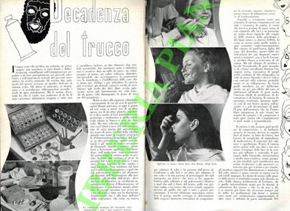 Decadenza del trucco - Sandro De Feo - copertina