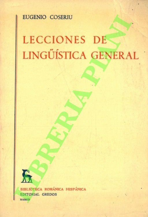 Lecciones de linguistica general