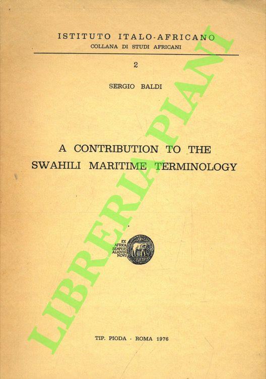 A Contribution to the Swahili Maritime Terminology - copertina