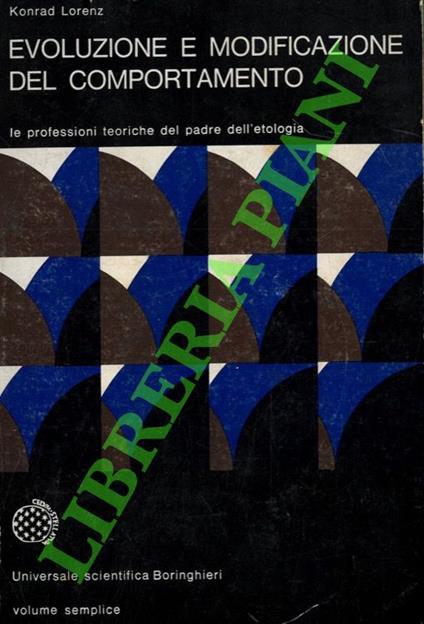 Evoluzione e modificazione del comportamento - Lorenz Konrad - copertina