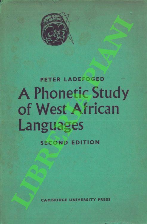 A Phonetic Study of West African Languages - copertina