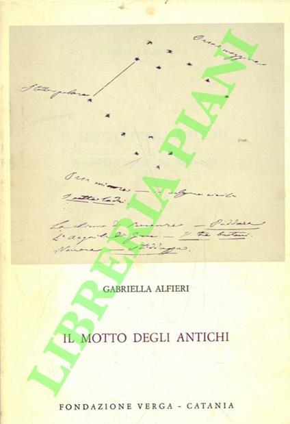 Il motto degli antichi - copertina