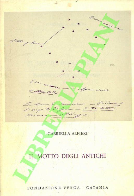 Il motto degli antichi - copertina