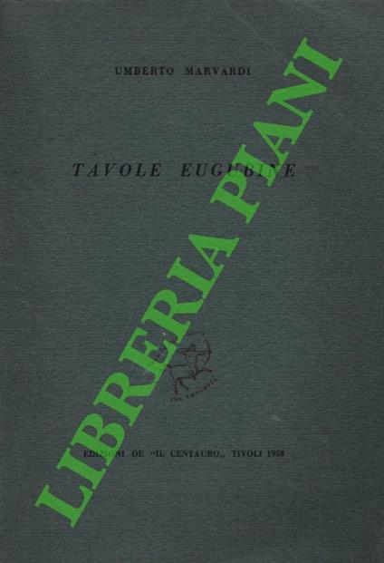 Tavole eugubine - copertina