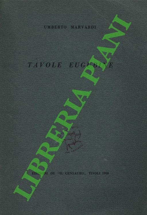 Tavole eugubine - copertina