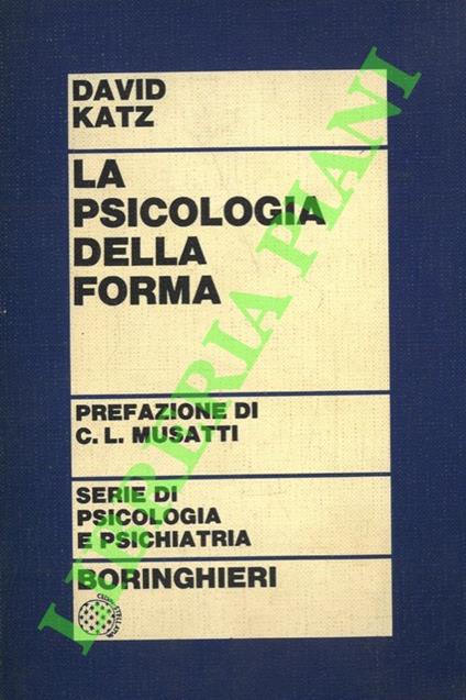 La psicologia della forma - David Katz - copertina