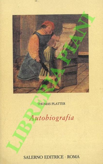 Autobiografia - Thomas Platter - copertina
