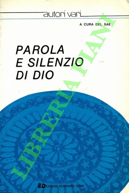 Parola e silenzio di Dio - copertina