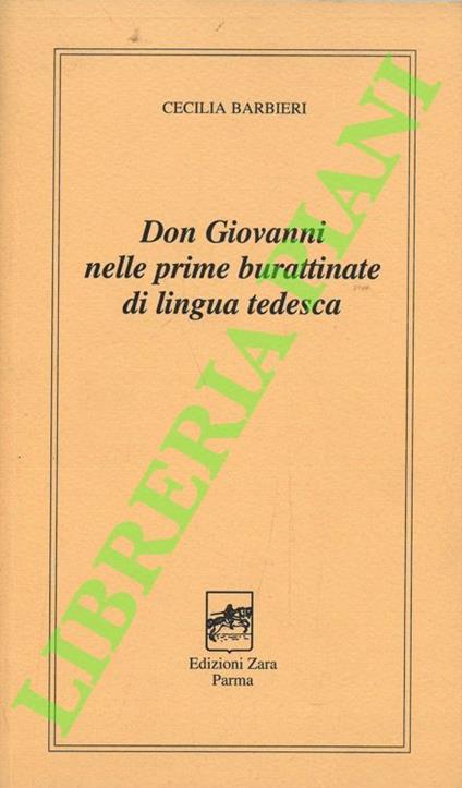 Don Giovanni nelle prime burattinate di lingua tedesca - copertina