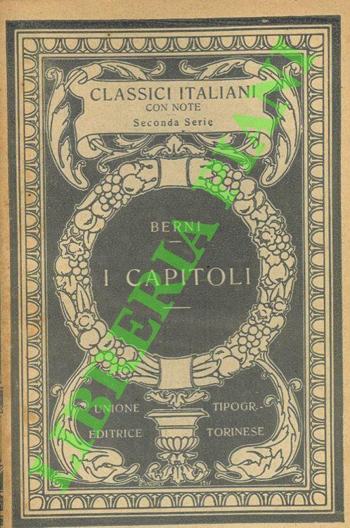 I capitoli - Francesco Berni - copertina