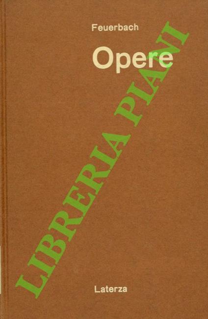 Opere - Ludwig Feuerbach - copertina