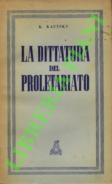 La dittatura del proletariato - copertina