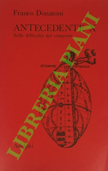 Antecedente X. Sulle difficoltà del comporre - copertina