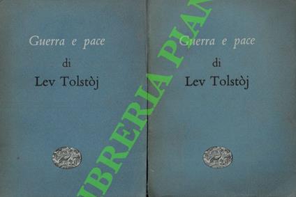 Guerra e pace - Lev Tolstoj - copertina