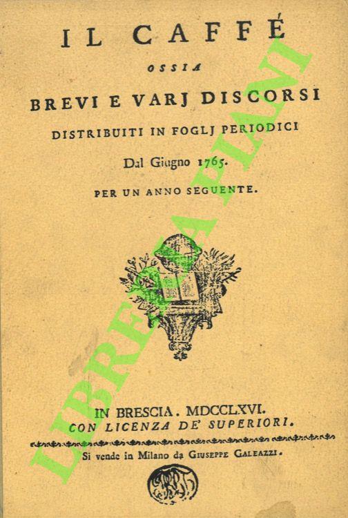 Il Caffè - Sergio Romagnoli - copertina