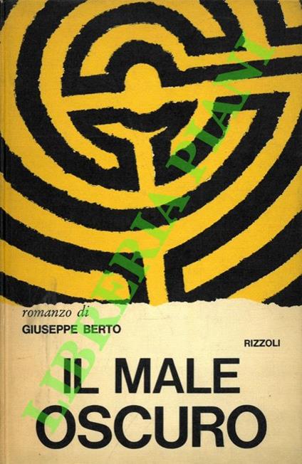 Il male oscuro - Giuseppe Berto - copertina