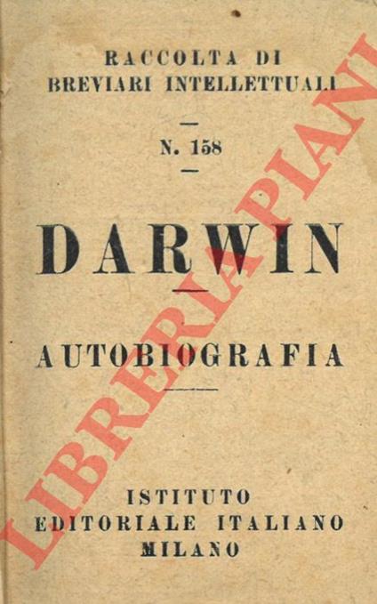 Autobiografia - Charles Darwin - copertina