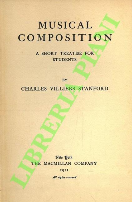 Musical Composition. A Short Treatise for Students - copertina
